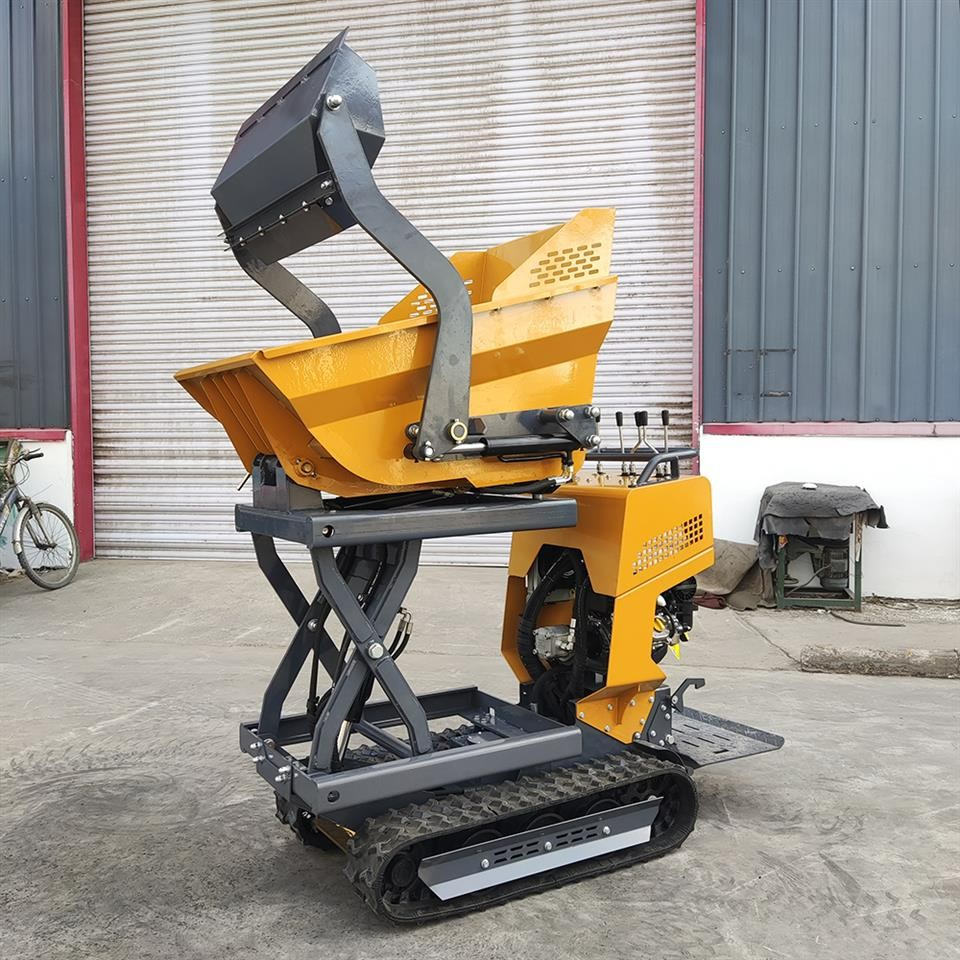 TLERA 1 Ton Small Crawler Dumper Mini Dumper For Garden Farm And Construction factory